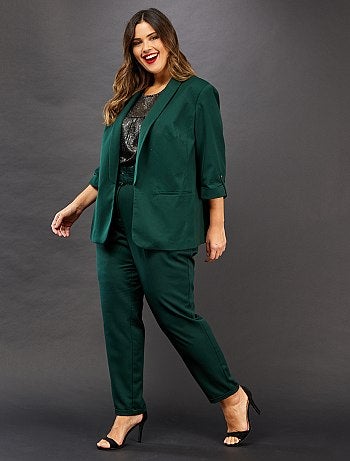 Pantalon droit paperbag - Kiabi