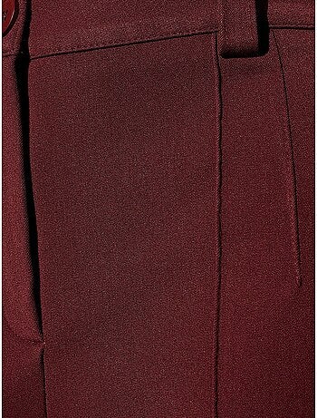 Pantalon droit plissé à taille haute dilvin