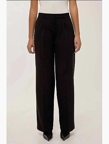 Pantalon droit plissé hiccup