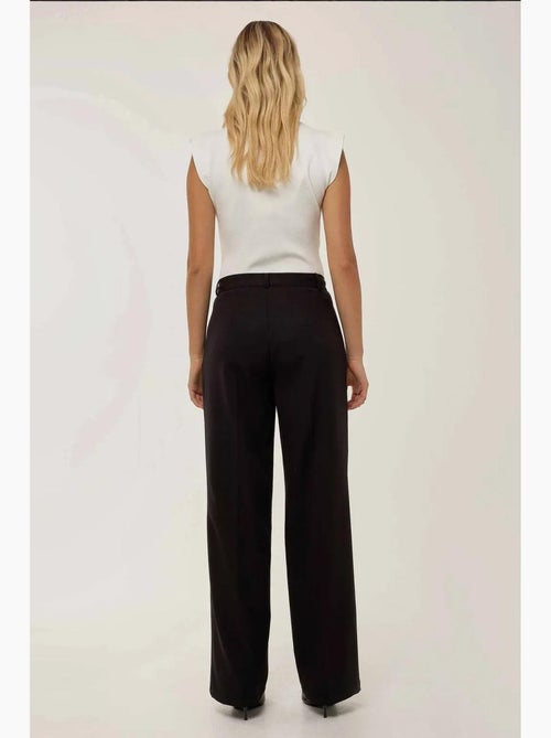 Pantalon droit plissé hiccup - Kiabi Pantalon droit plissé hiccup - Kiabi