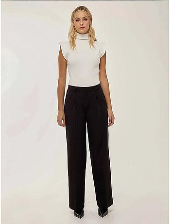 Pantalon droit plissé