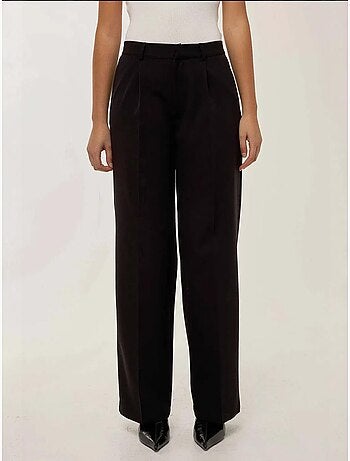 Pantalon droit plissé