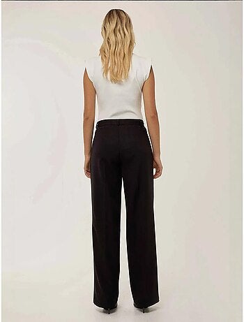 Pantalon droit plissé