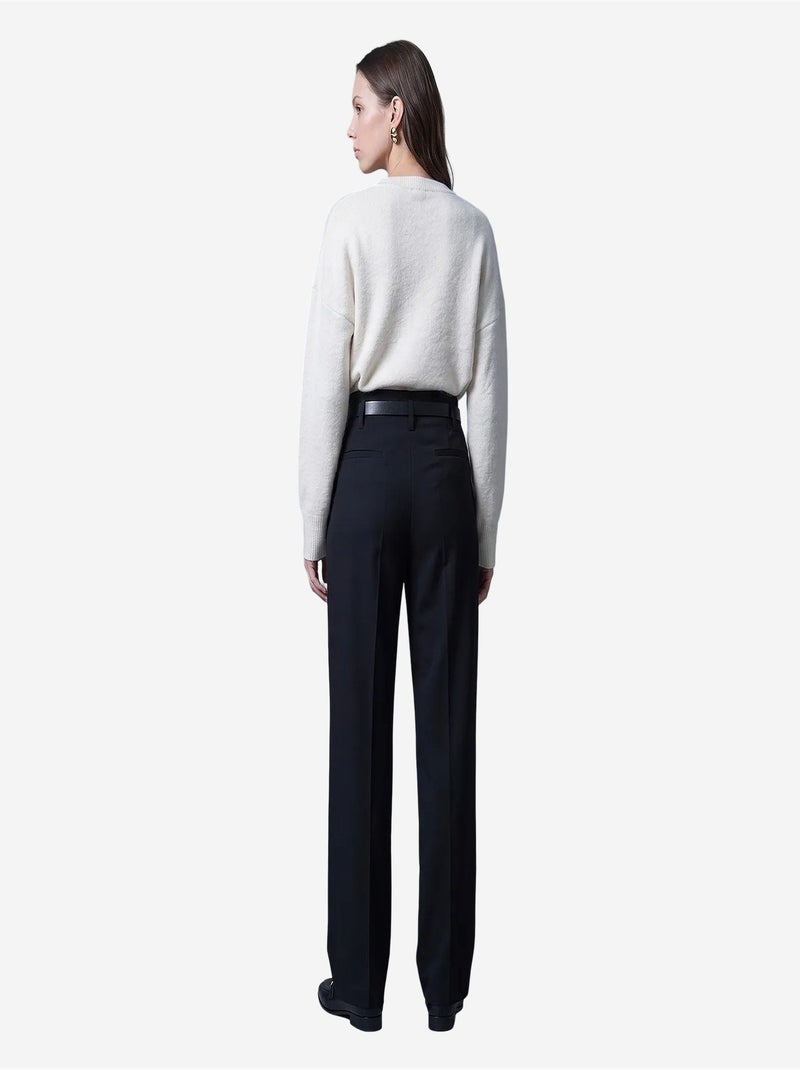 Pantalon droit pour femme dilvin Noir - Kiabi