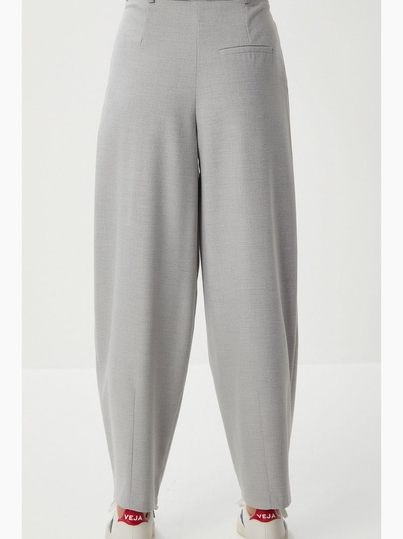 Pantalon droit pour femme istanbul Gris clair - Kiabi