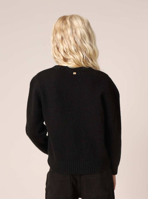 Pantalon droit pour fille avec taille élastiquée 'Deeluxe' - Kiabi