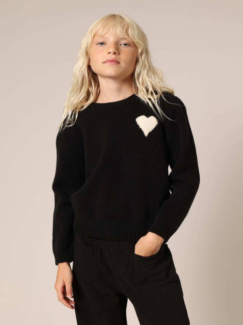 Pantalon droit pour fille avec taille élastiquée 'Deeluxe' - Kiabi