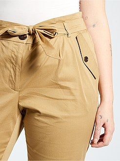 Pantalon droit resserré - Kiabi