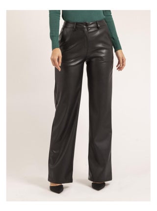 Pantalon droit simili cuir EVANIA