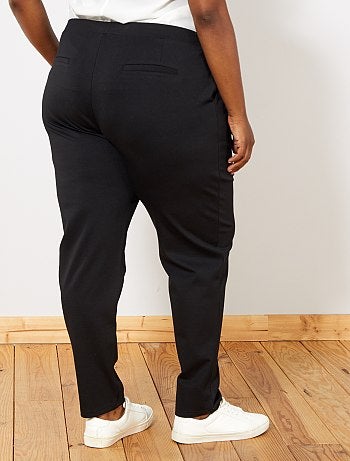 Pantalon droit taille élastique - Kiabi
