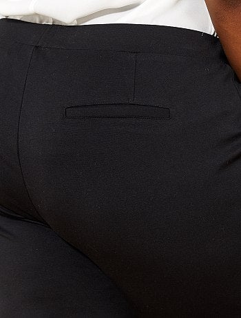 Pantalon droit taille élastique - Kiabi