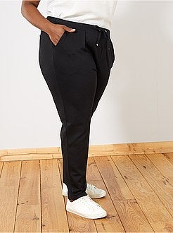 Pantalon droit taille élastique - Kiabi