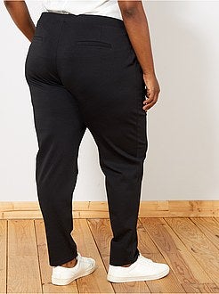 Pantalon droit taille élastique - Kiabi