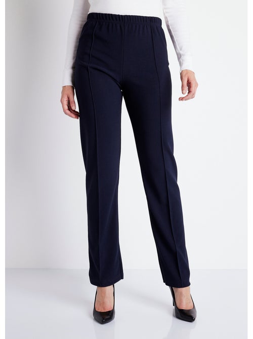 Pantalon droit taille élastiquée maille côtelée - Afibel - Kiabi Pantalon droit taille élastiquée maille côtelée - Afibel - Kiabi