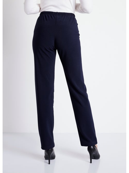 Pantalon droit taille élastiquée maille côtelée - Afibel - Kiabi Pantalon droit taille élastiquée maille côtelée - Afibel - Kiabi