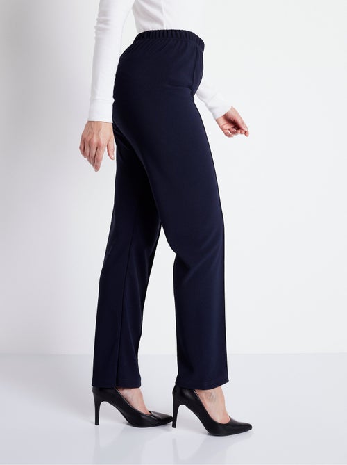 Pantalon droit taille élastiquée maille côtelée - Afibel - Kiabi Pantalon droit taille élastiquée maille côtelée - Afibel - Kiabi
