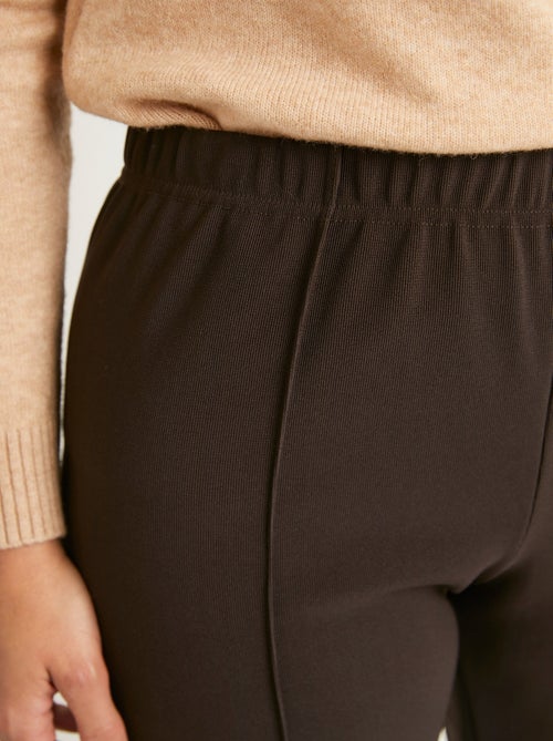 Pantalon droit taille élastiquée maille côtelée - afibel - Kiabi Pantalon droit taille élastiquée maille côtelée - afibel - Kiabi