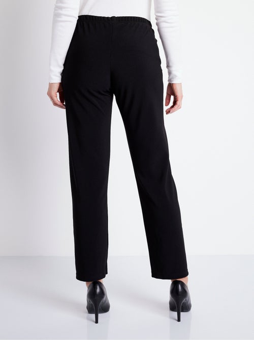 Pantalon droit taille élastiquée maille côtelée - Afibel - Kiabi Pantalon droit taille élastiquée maille côtelée - Afibel - Kiabi
