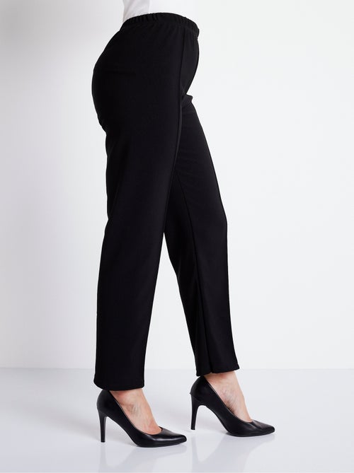 Pantalon droit taille élastiquée maille côtelée - Afibel - Kiabi Pantalon droit taille élastiquée maille côtelée - Afibel - Kiabi