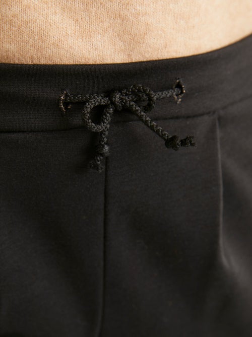 Pantalon droit taille élastiquée maille stretch - Kiabi