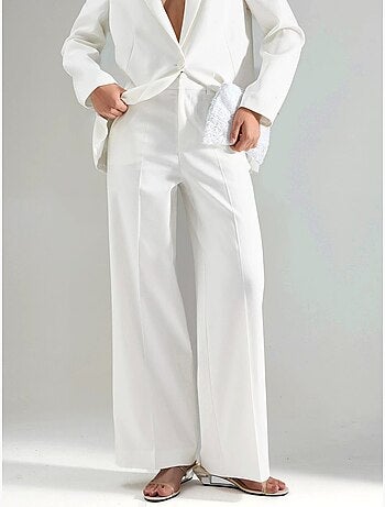 Pantalon droit taille haute