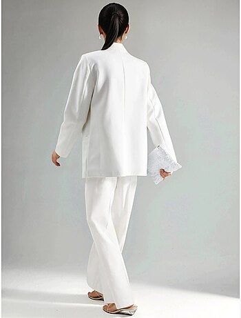 Pantalon droit taille haute