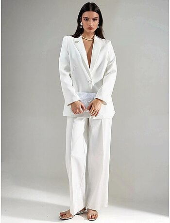 Pantalon droit taille haute