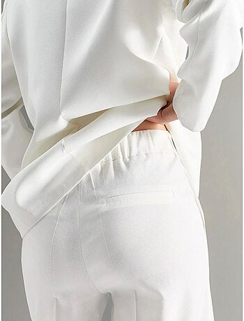 Pantalon droit taille haute