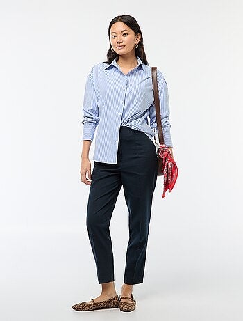 Pantalon droit taille haute