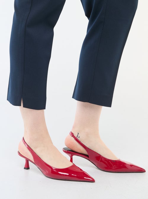 Pantalon droit taille haute - Kiabi