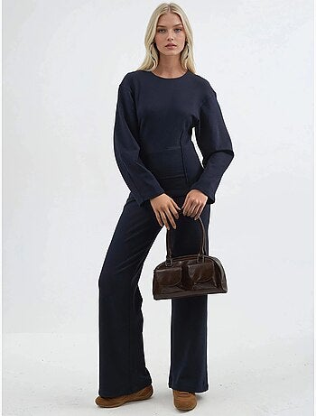 Pantalon droit taille haute busem