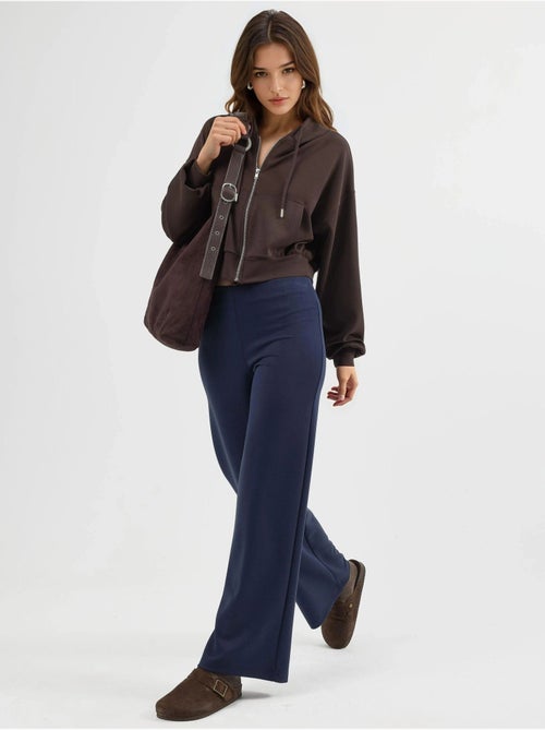 Pantalon droit taille haute busem - Kiabi