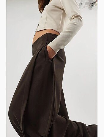 Pantalon droit taille haute busem