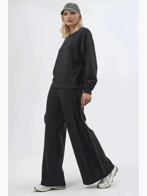 Pantalon droit taille haute busem - Kiabi