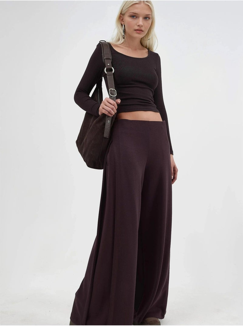Pantalon droit taille haute busem Rouge bordeaux - Kiabi