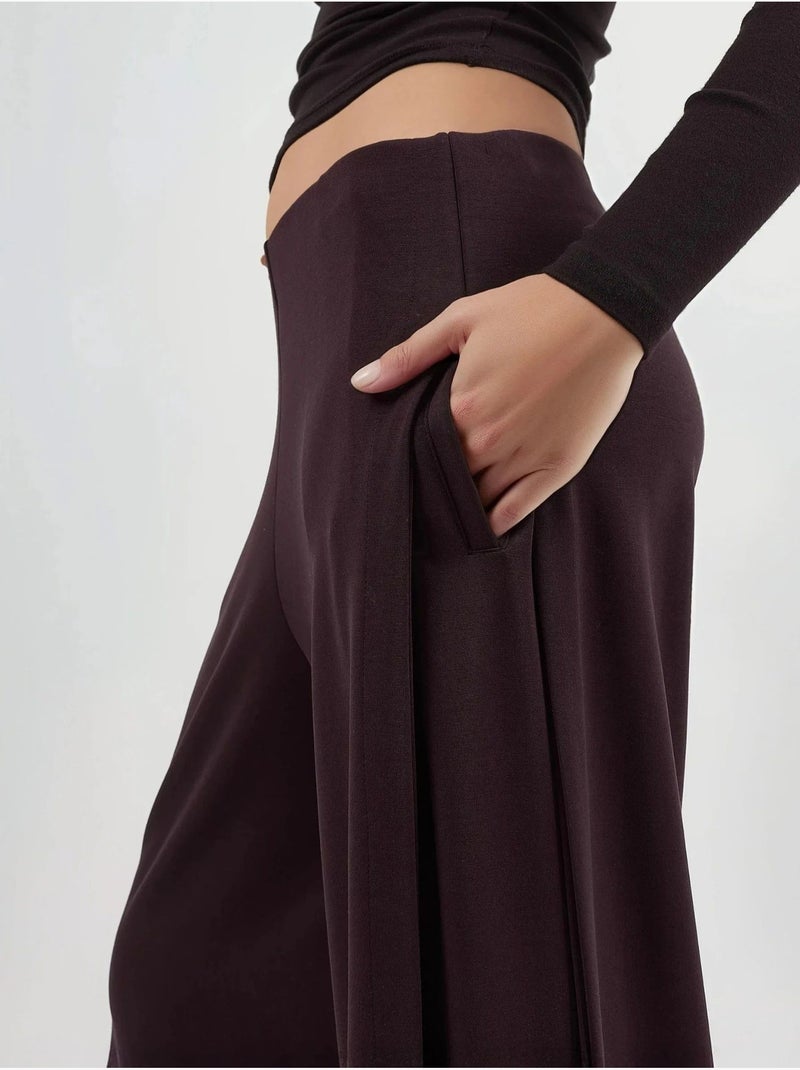 Pantalon droit taille haute busem Rouge bordeaux - Kiabi