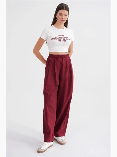 Pantalon droit taille haute en lin mélangé côtelé mixray - Kiabi Pantalon droit taille haute en lin mélangé côtelé mixray - Kiabi