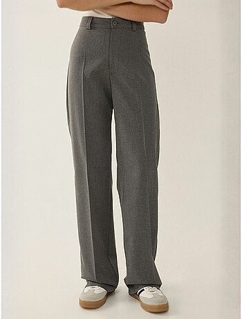 Pantalon droit taille haute
