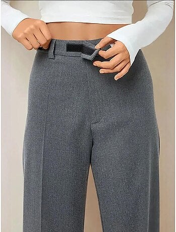 Pantalon droit taille haute