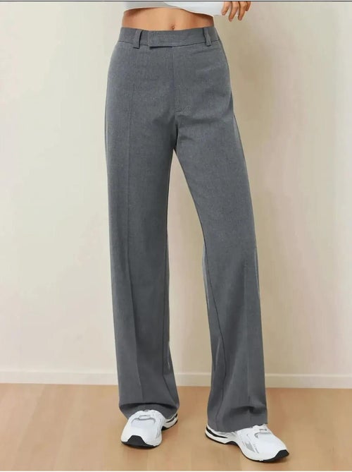 Pantalon droit taille haute - Kiabi Pantalon droit taille haute - Kiabi