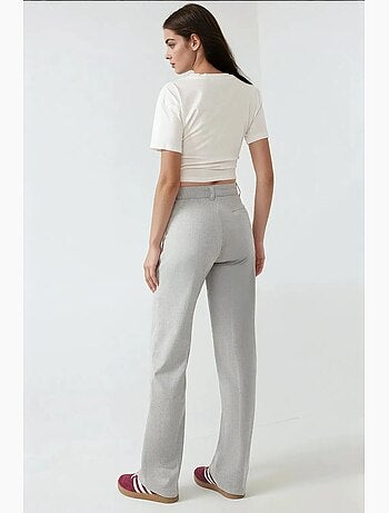 Pantalon droit taille haute hiccup