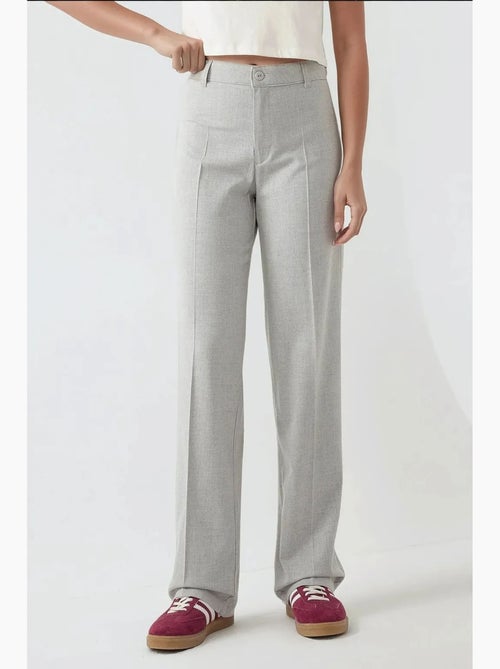 Pantalon droit taille haute hiccup - Kiabi Pantalon droit taille haute hiccup - Kiabi