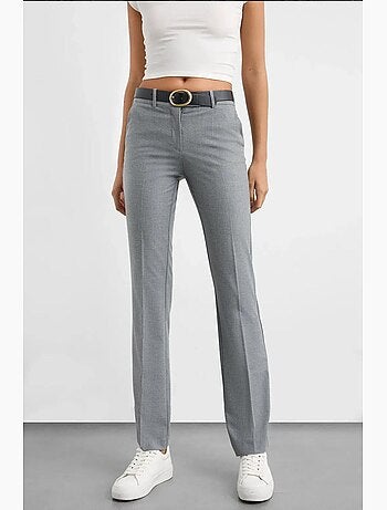 Pantalon droit taille haute hiccup