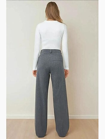 Pantalon droit taille haute hiccup