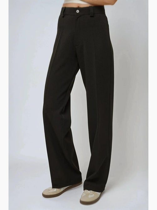 Pantalon droit taille haute hiccup - Kiabi Pantalon droit taille haute hiccup - Kiabi