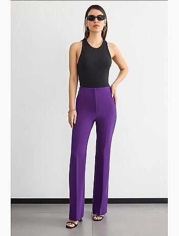 Pantalon droit taille haute hiccup