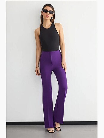 Pantalon droit taille haute hiccup