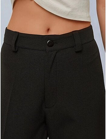 Pantalon droit taille haute