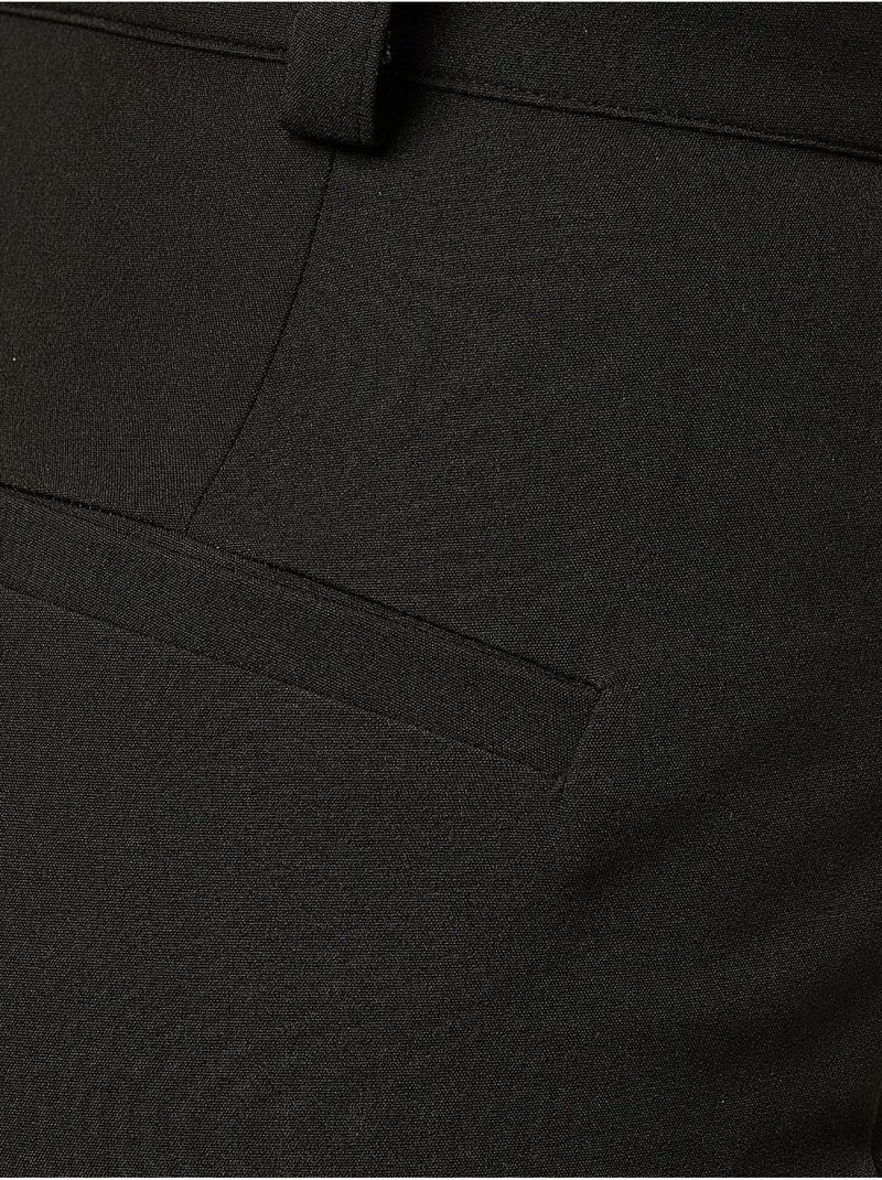 Pantalon droit taille haute Noir - Kiabi