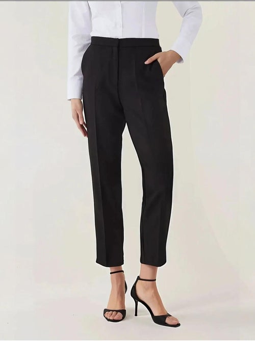 Pantalon droit taille haute - Kiabi Pantalon droit taille haute - Kiabi